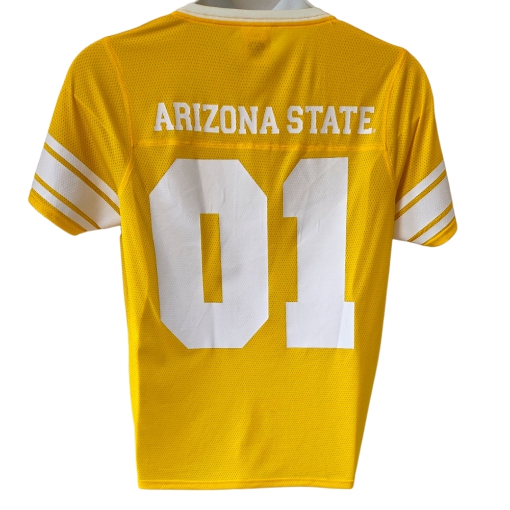 PINK VS SPORTS APPEARL Yellow White Sequin #01 Arizona State Dare Devils Jersey - Picture 12 of 16